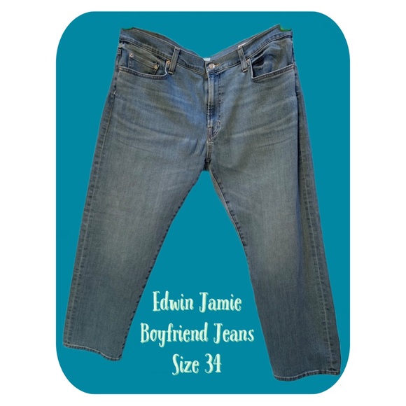 Edwin Jamie - Azure - Boyfriend Jeans - Picture 2 of 12